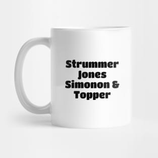 The Clash Member Black Type Mug